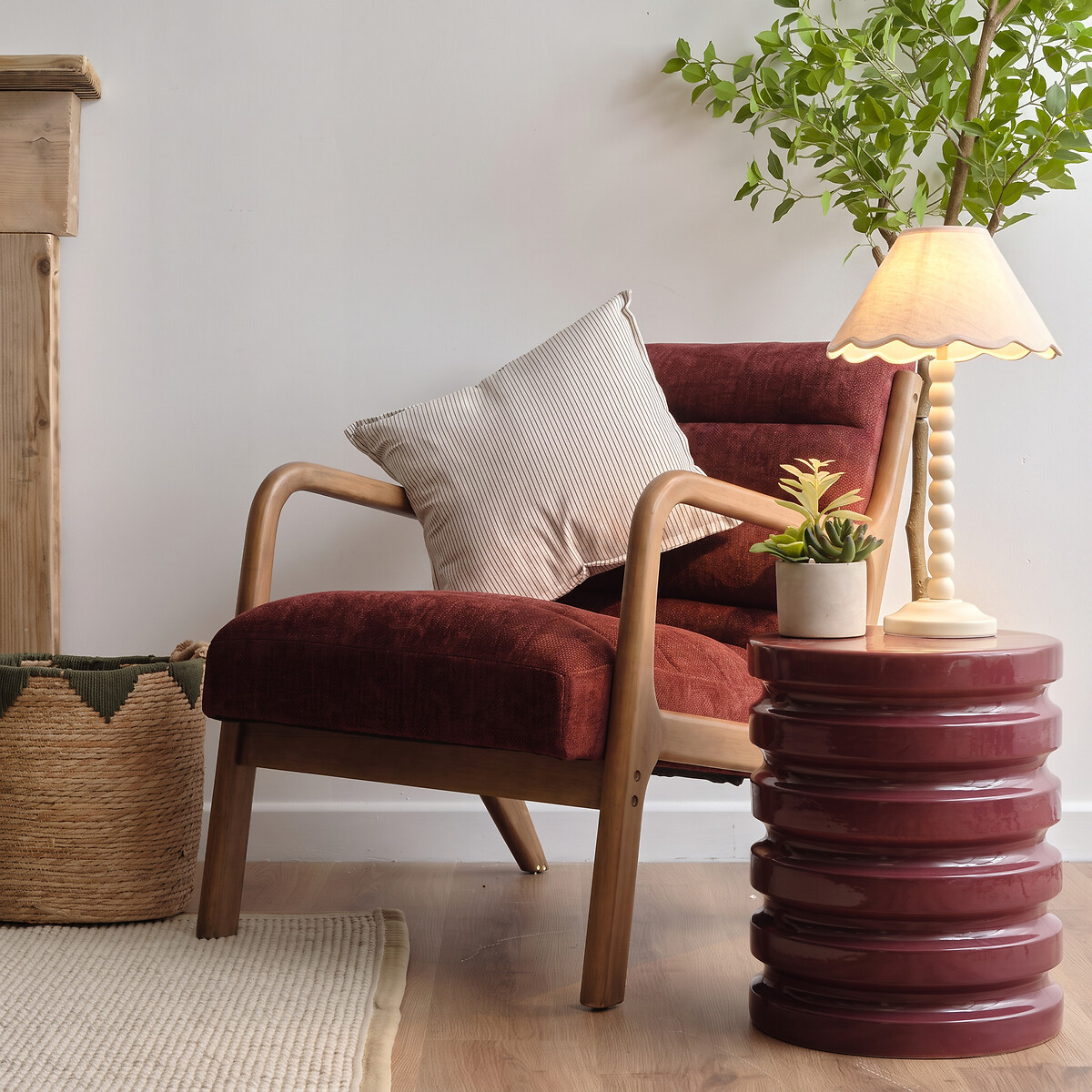 Fairmont Woven Stripe Cushion cream, ÉDITÉ