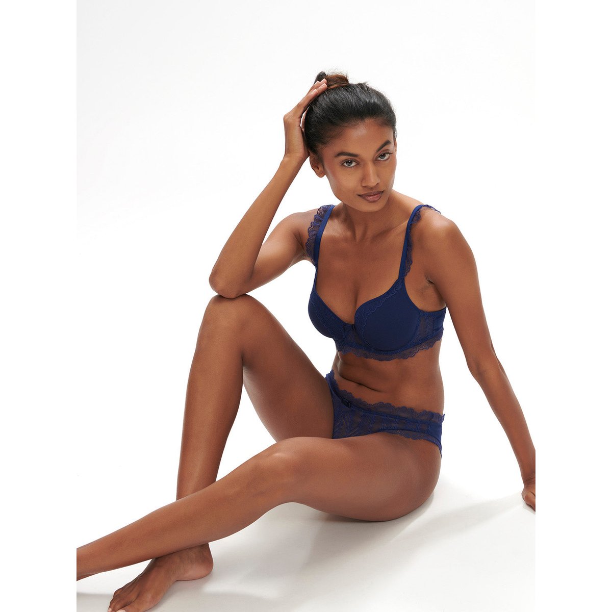 Soutien-gorge spacer décolleté plongeant, CANOPÉE bleu, SIMONE PERELE