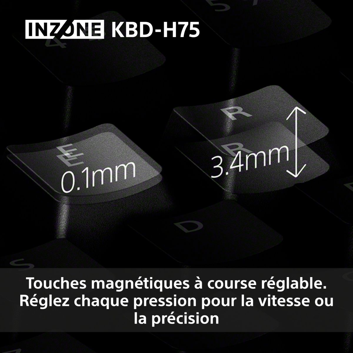 Clavier gamer INZONE KBD-H75 couleur unique, SONY