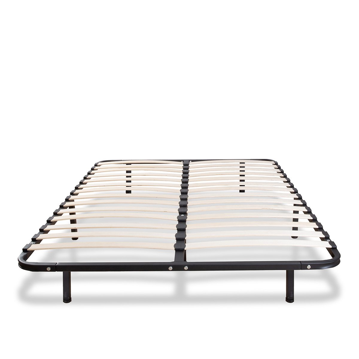 Ensemble Egio 140x190 cm Matelas Mousse + Sommier Métal blanc, OLYMPE LITERIE