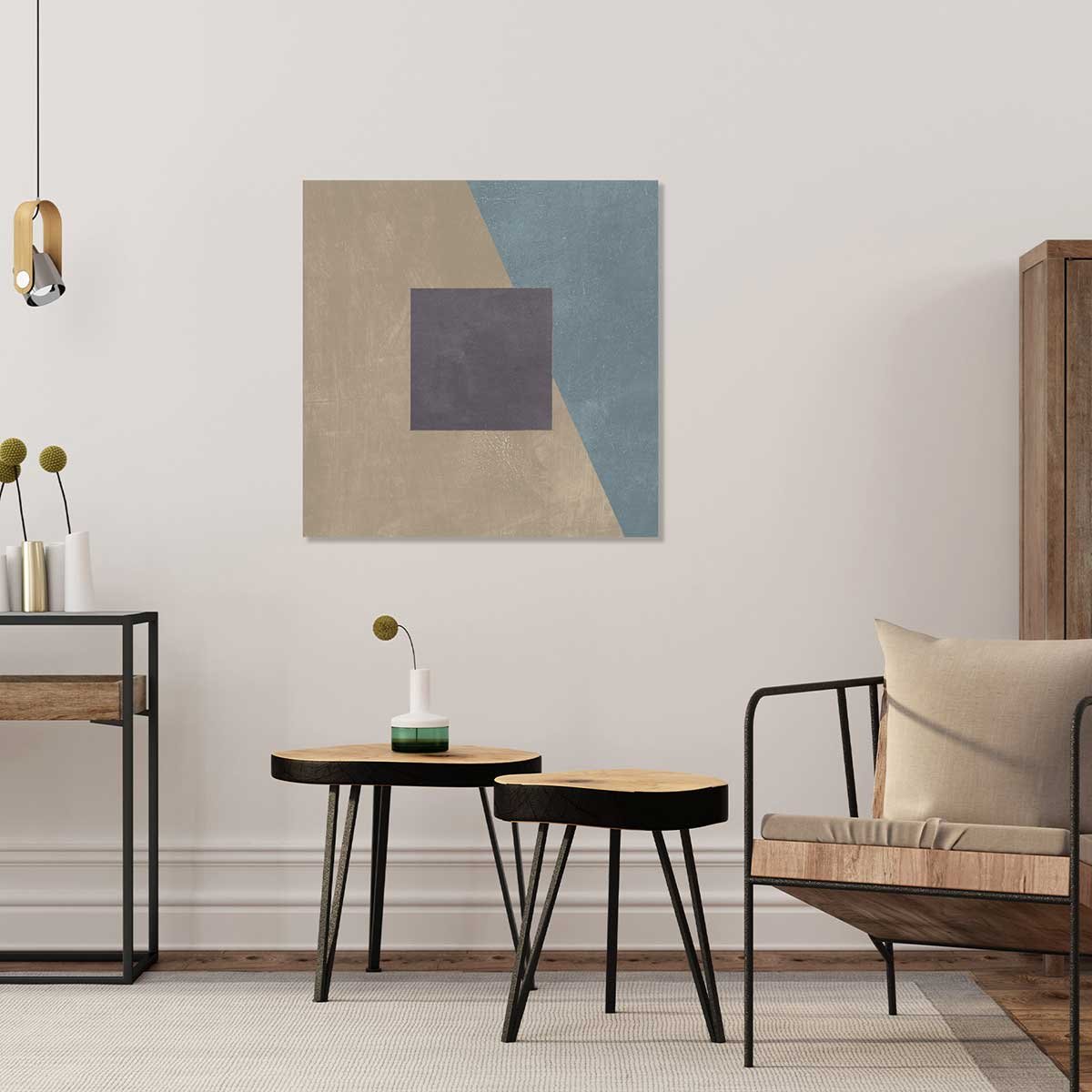 Tableau Soie bleue sarcelle tableau alu dibond, HEXOA