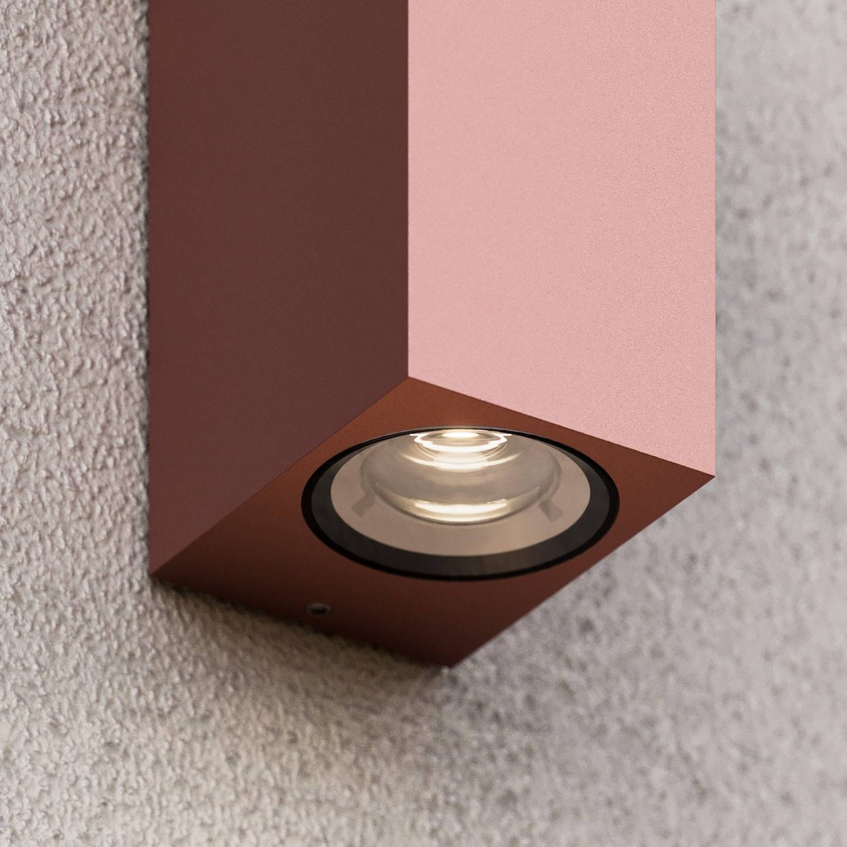 Applique extérieure en aluminium moderneLED brun rouille, LUCANDE