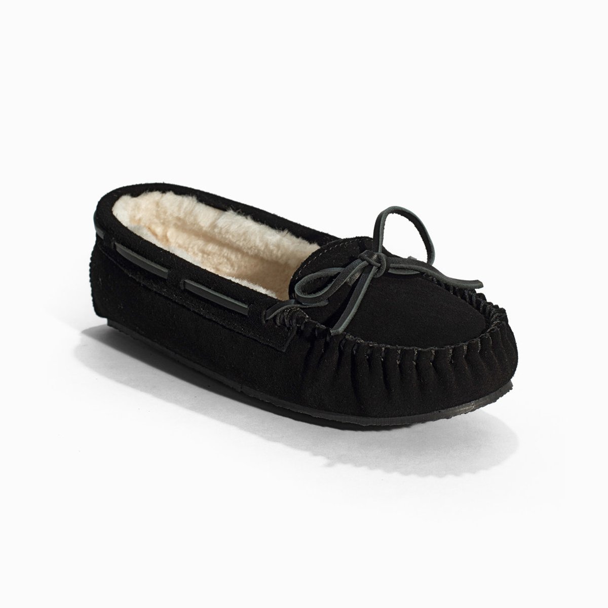 Mocassins en cuir Cally noir, MINNETONKA