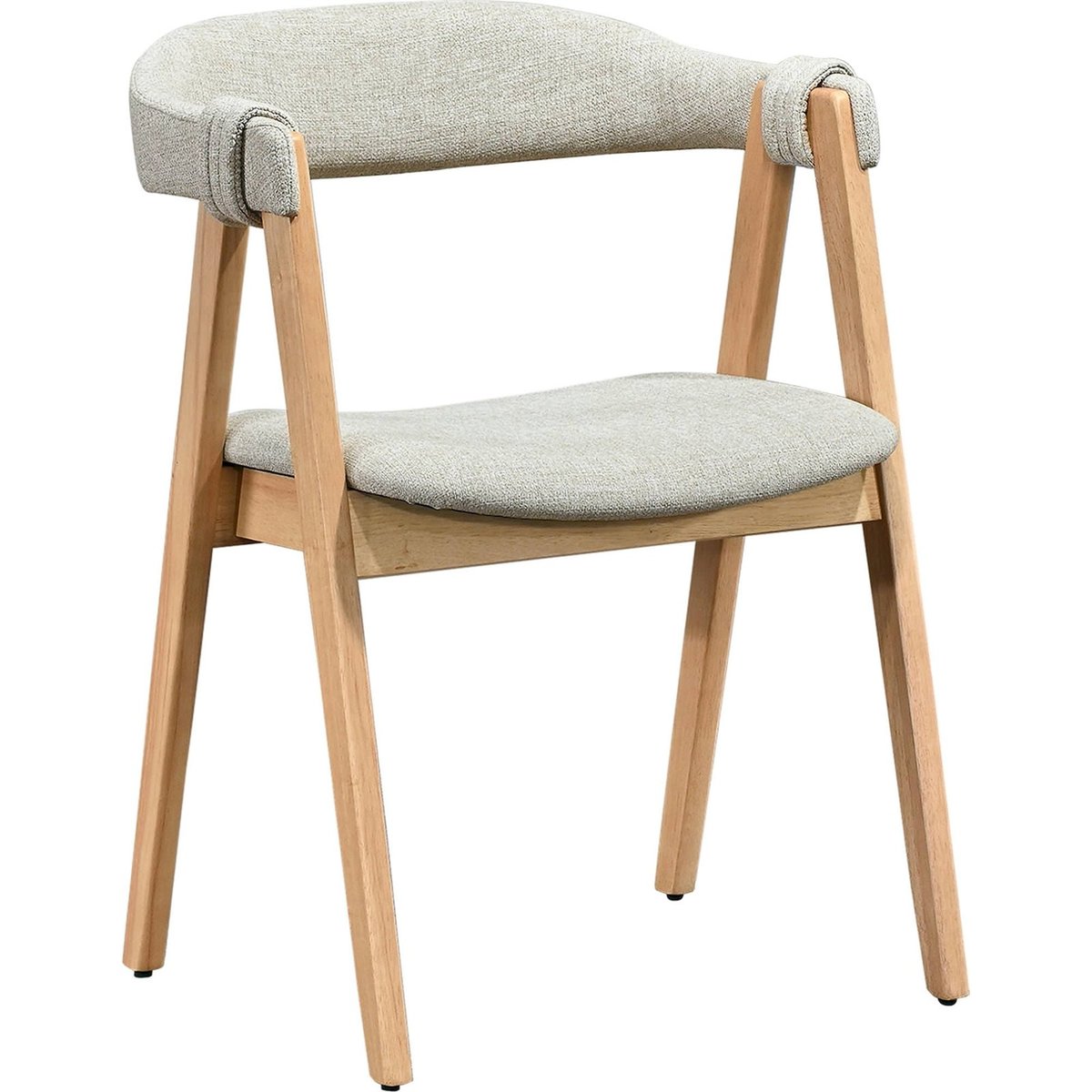 Chaise de salle à manger en bois INNELES beige chiné, RECOLLECTION