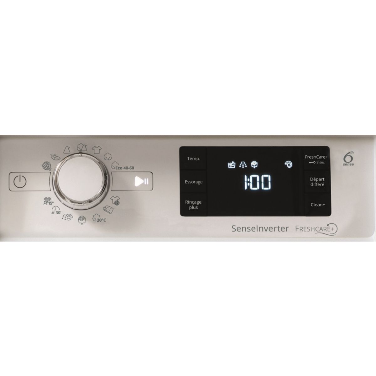 Lave linge hublot encastrable BIWMWG9146FR blanc, WHIRLPOOL