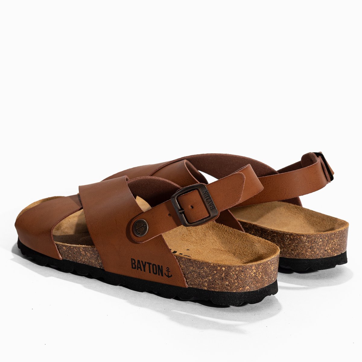 Sandales s TWEED marron, BAYTON