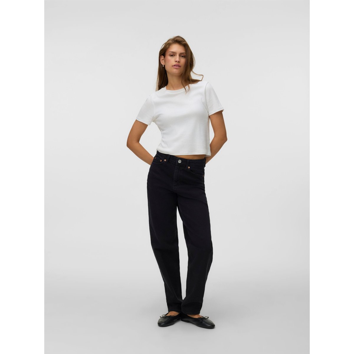 Jean Mom dark grey denim, VERO MODA