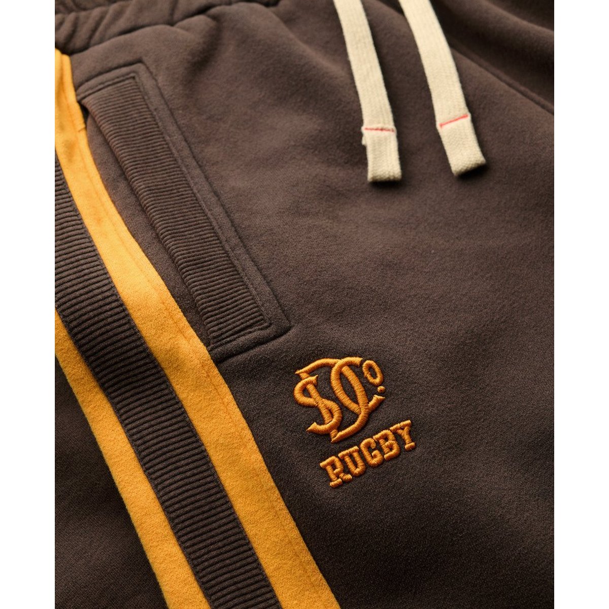 Pantalon de survêtement Athletic Fives marron délavé/doré track, SUPERDRY