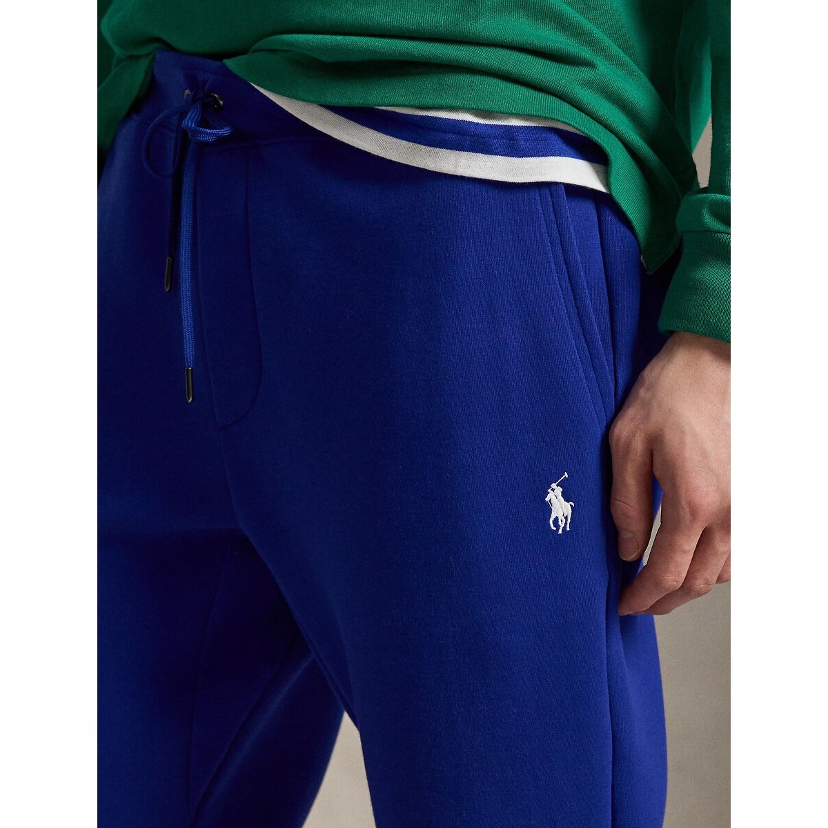 Pantalon de jogging ajusté Pony Player brodé bleu azur, POLO RALPH LAUREN