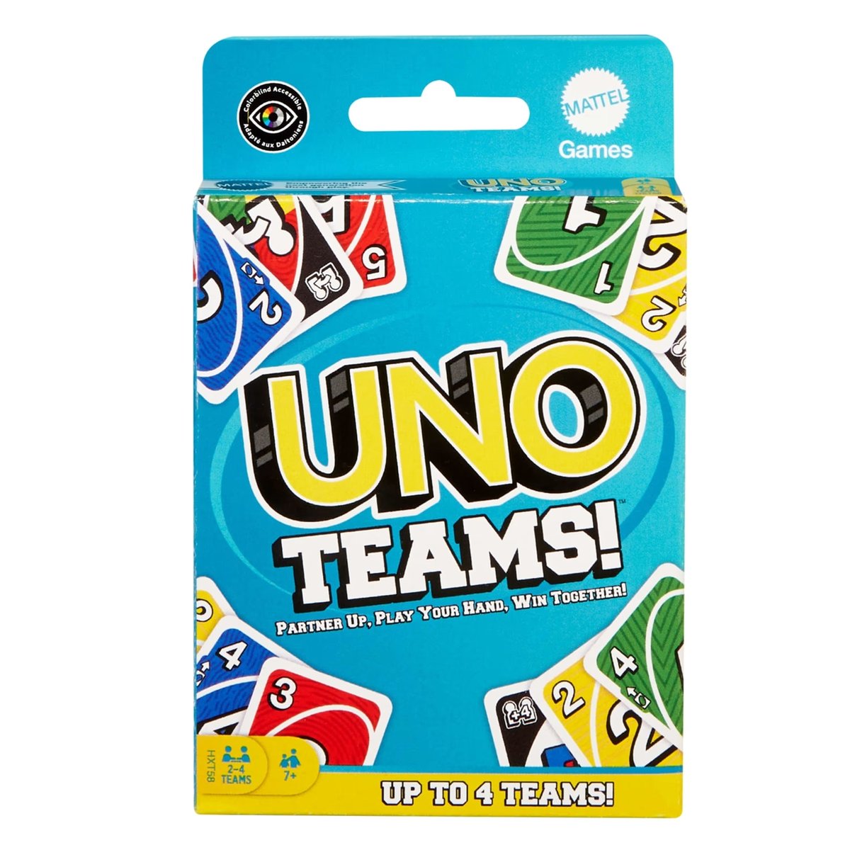 UNO Teams Jeu de cartes multicolore, MATTEL
