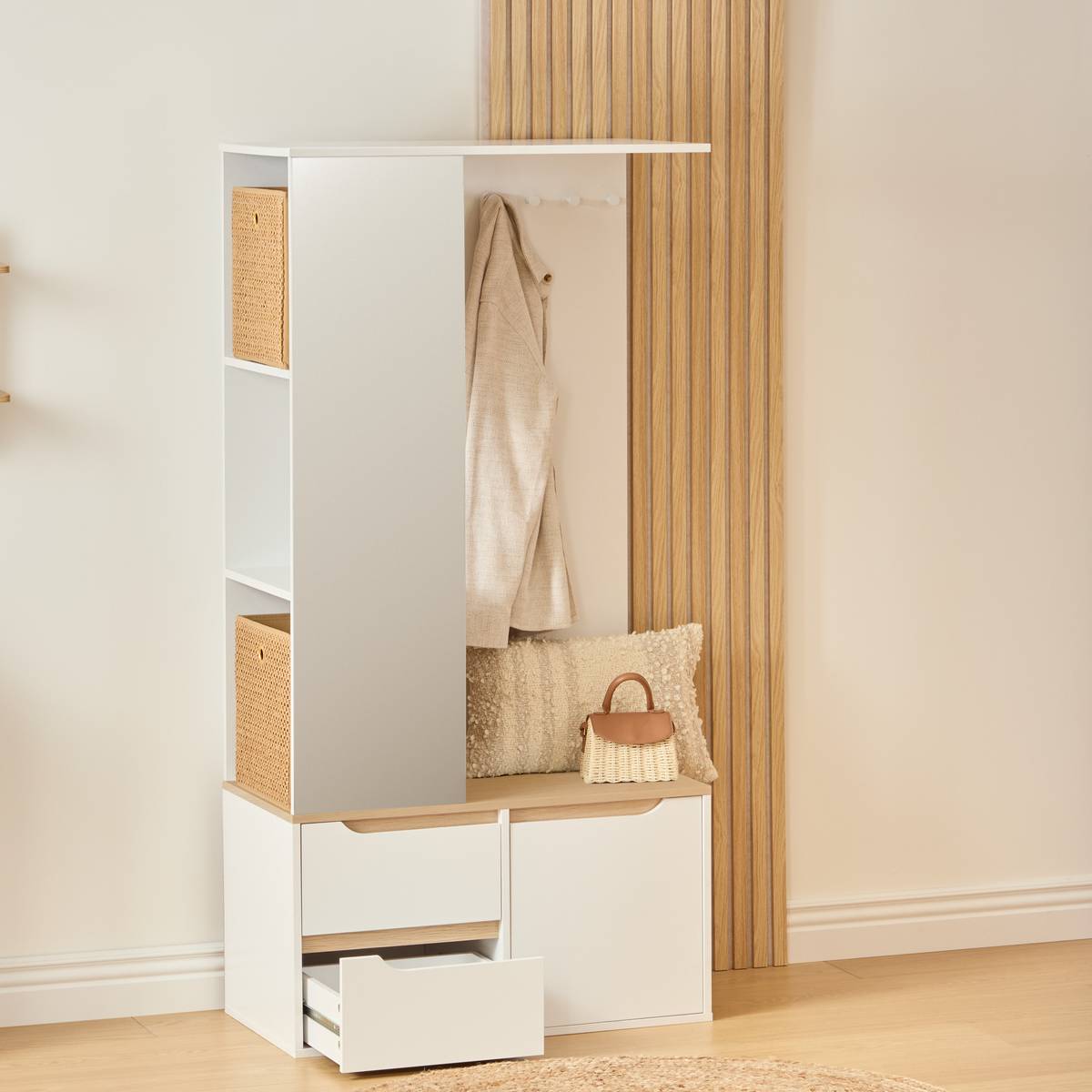 Vestiaire rectangulaire LUMA blanc, 5FIVE SIMPLY SMART