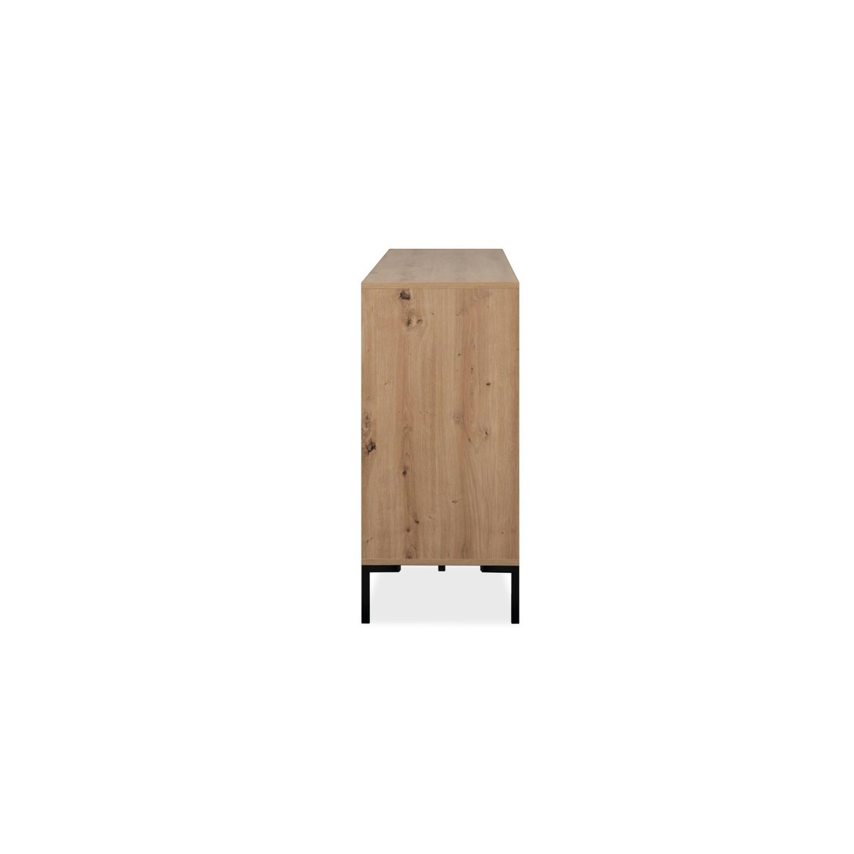 Buffet de salle à manger décor bois 3 portes 3 tiroirs KARVI bois naturel, PIER IMPORT