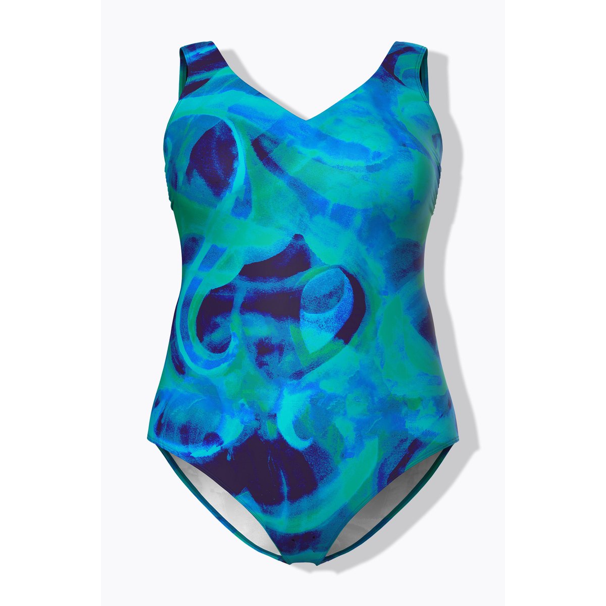 Maillot de bain sans bonnets souples bleu turquoise, ULLA POPKEN