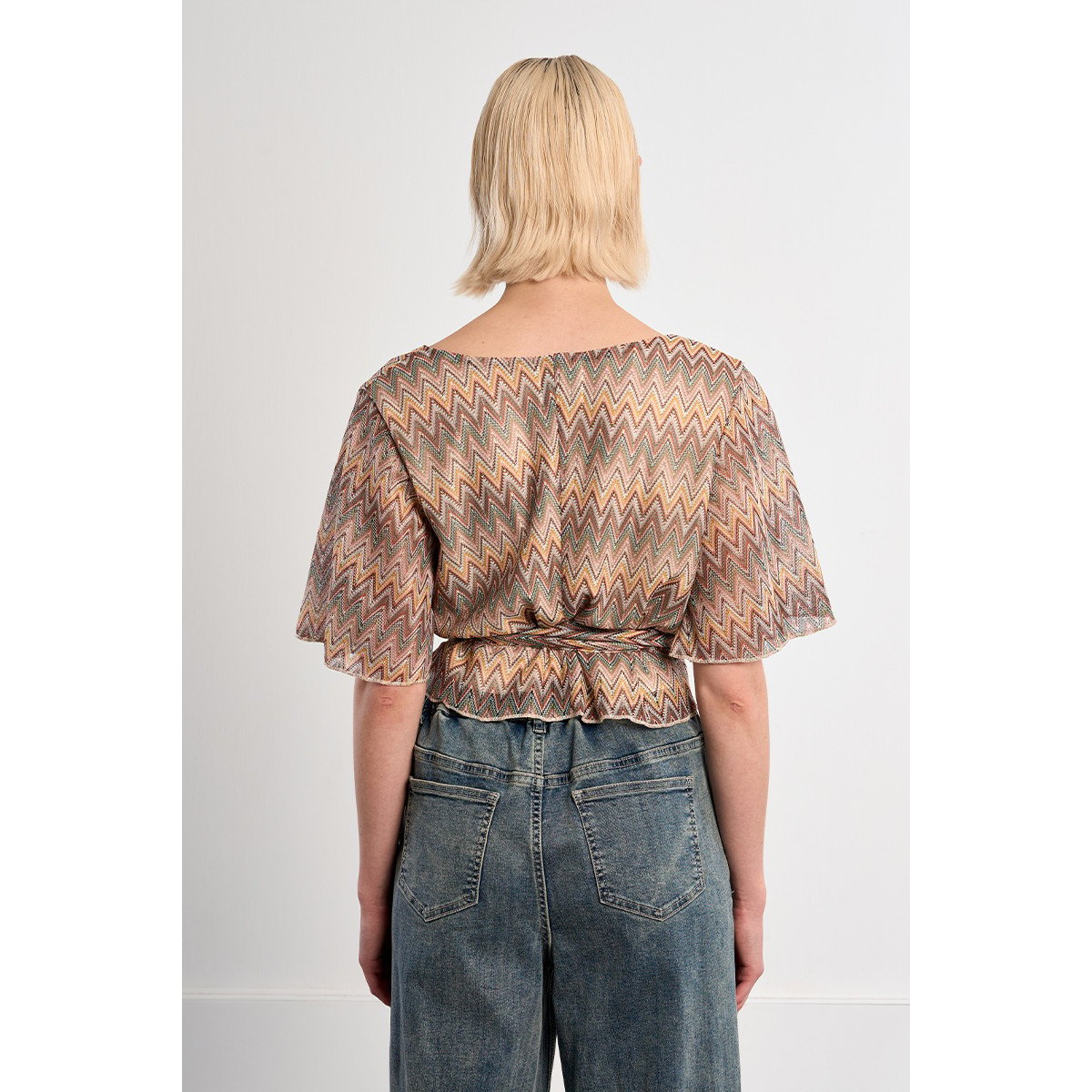 Top cache-cœur beige, LILI SIDONIO