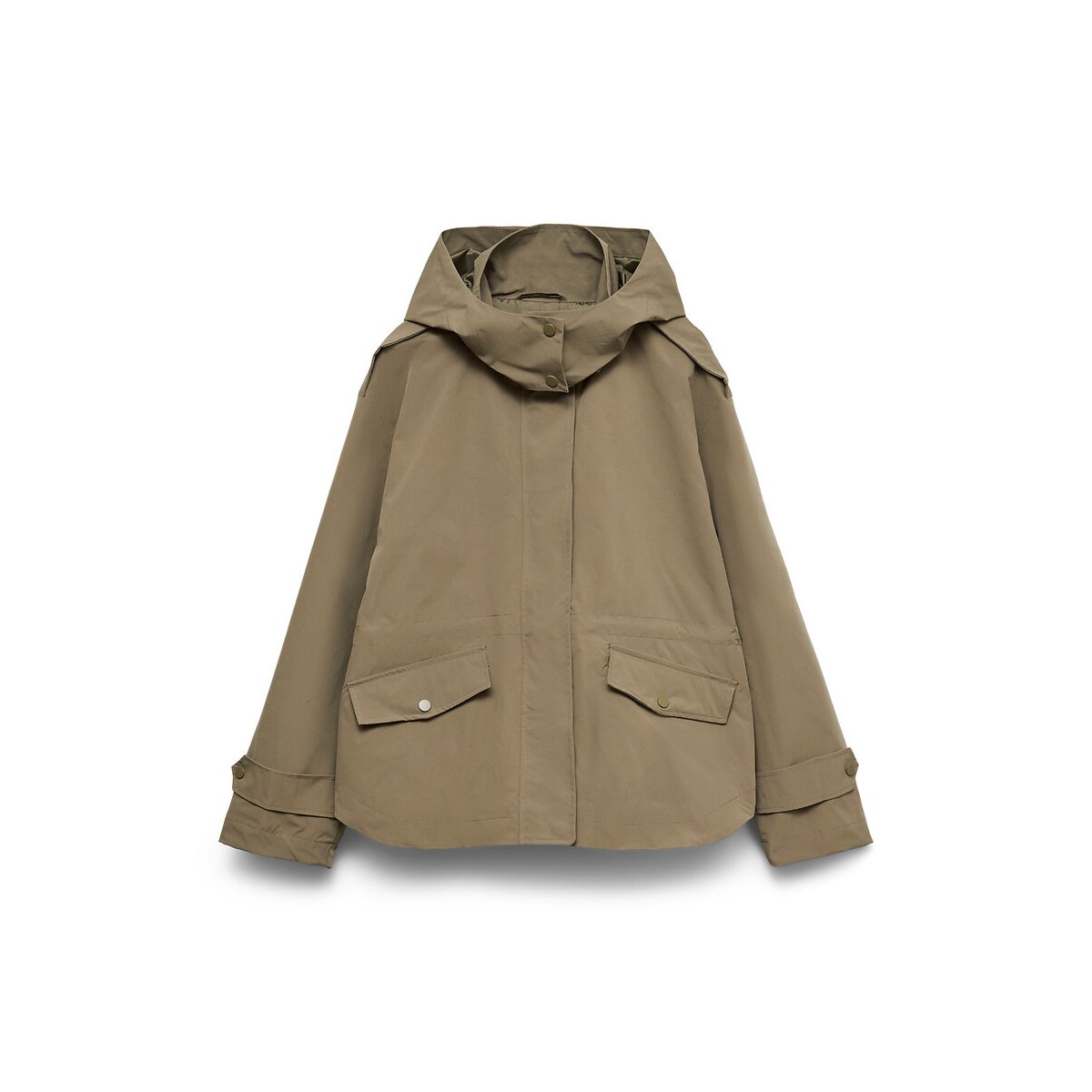 Parka courte à capuche vert kaki, VERO MODA
