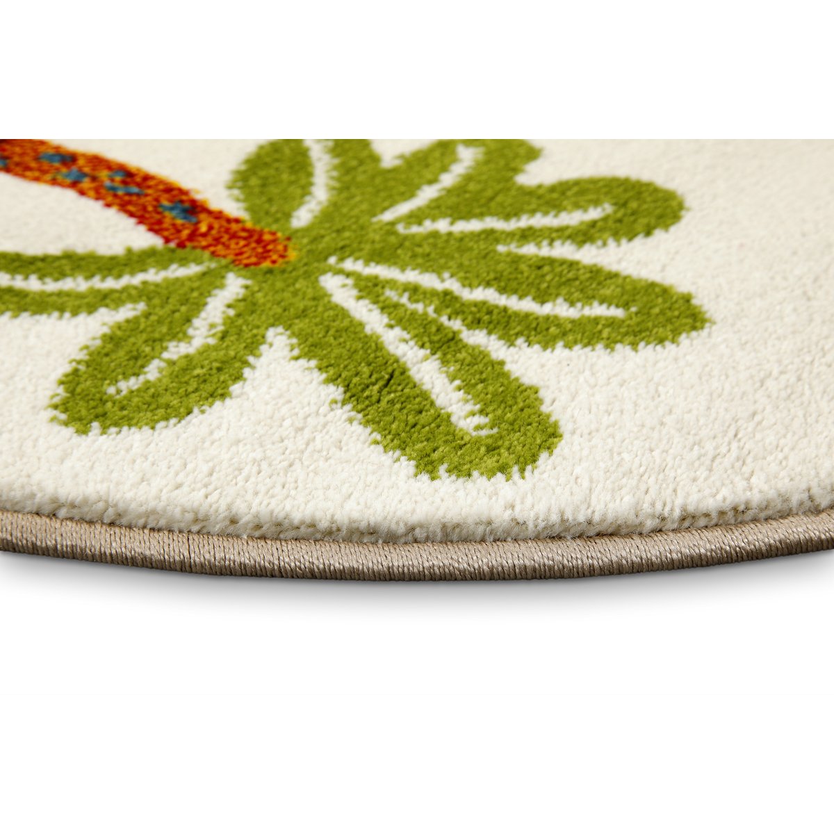 Tapis enfant rond motif dinosaures ,  Dino & Friends crème blanc, multicolore, SMART KIDS