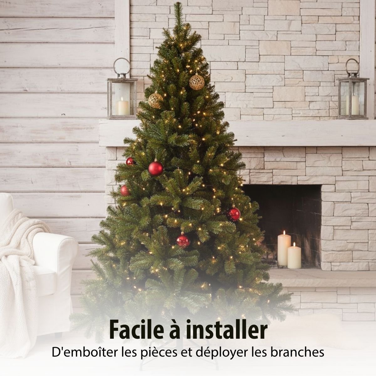 Sapin de Noël H230 cm FORRESTER vert, TRIUMPH TREE