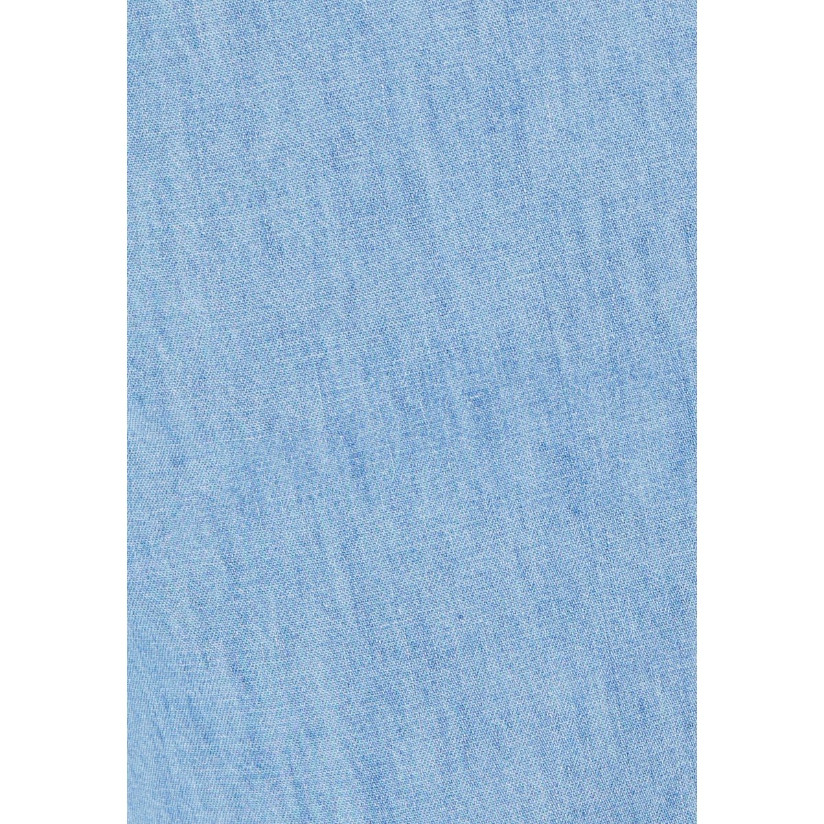 Pantacourt tissu chambray bleu denim pastel, DAMART