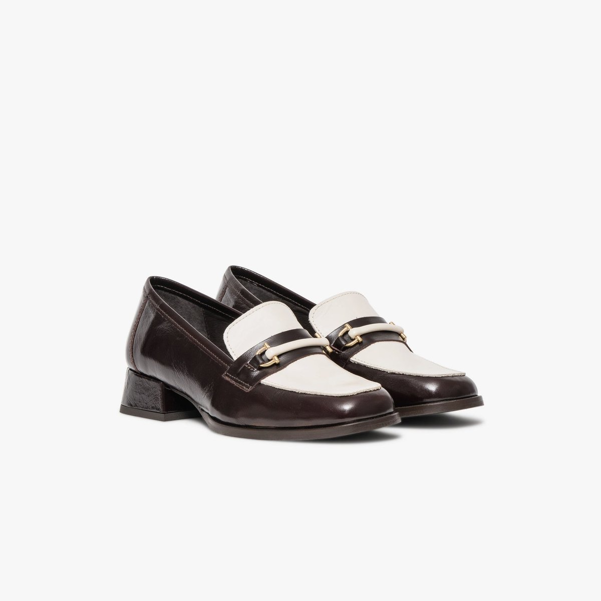 Mocassin en cuir ABIGAIL marron marron fonce, BOCAGE