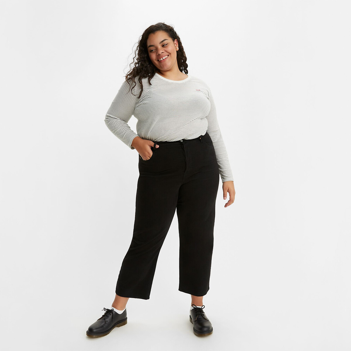 Jean Ribcage Straight Ankle black sprout, LEVI’S PLUS