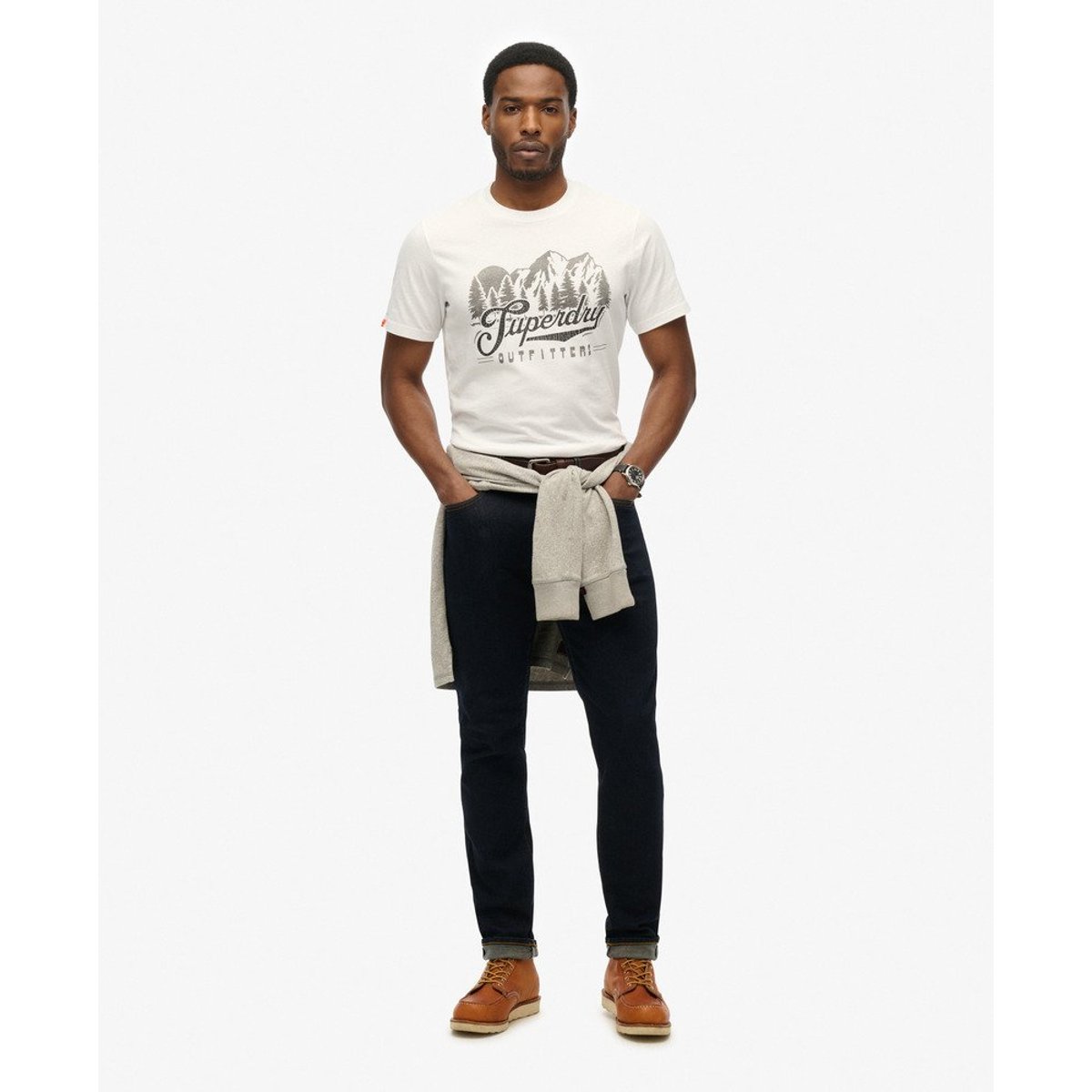 T-shirt Outfitters optic, SUPERDRY