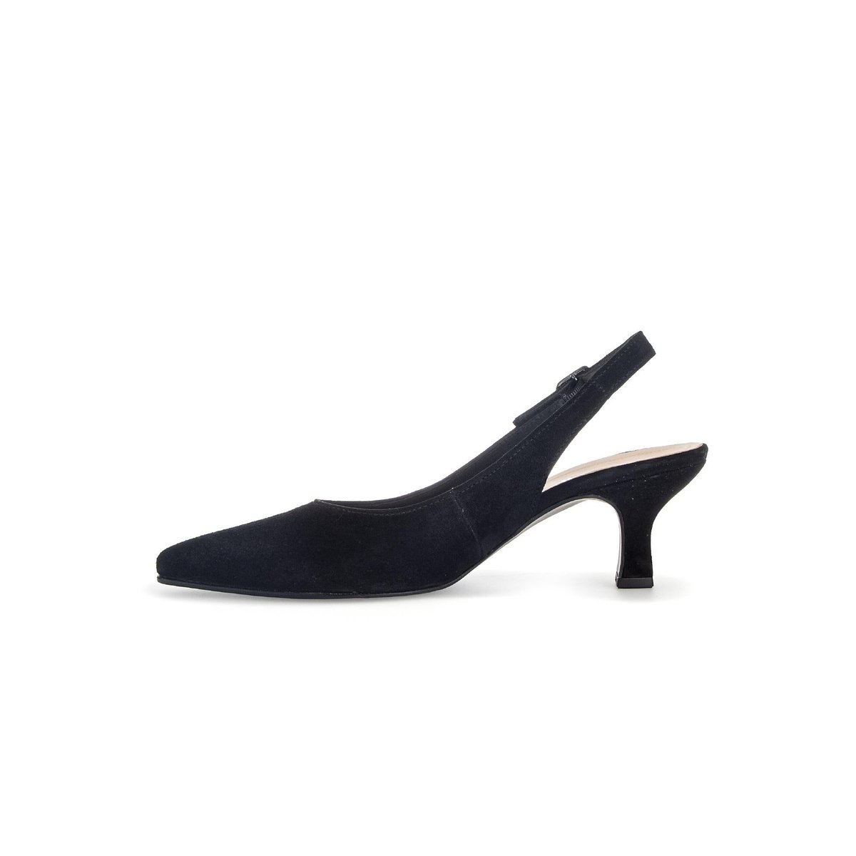 Escarpins en cuir à talon décroché noir, GABOR