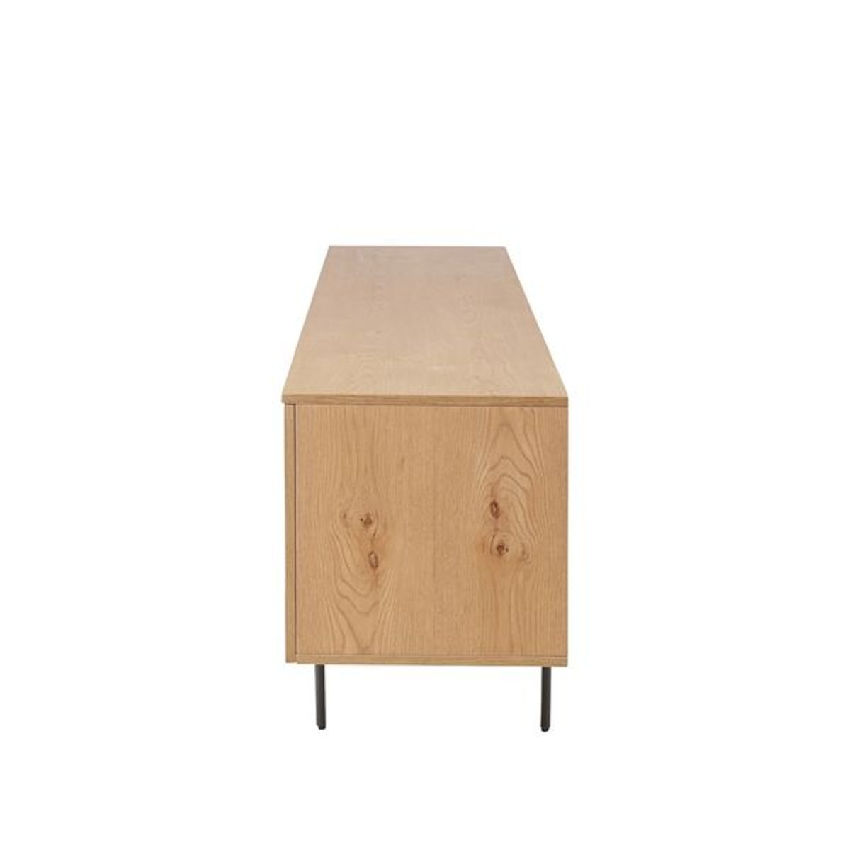 Meuble bas 4 portes 1 tiroir naturel, ZAGO