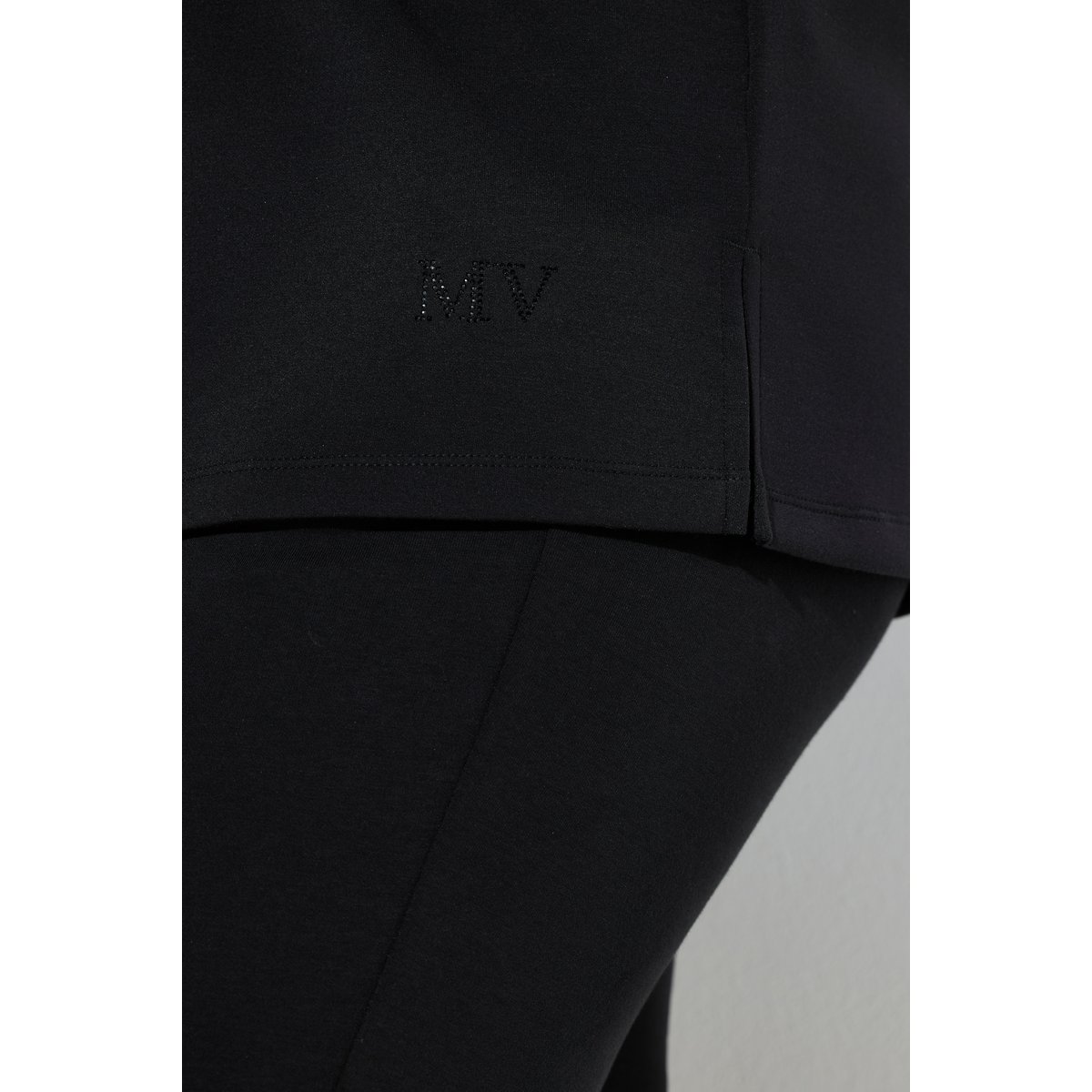 Sweat-shirt en modal mélangé, capuche noir, ULLA POPKEN