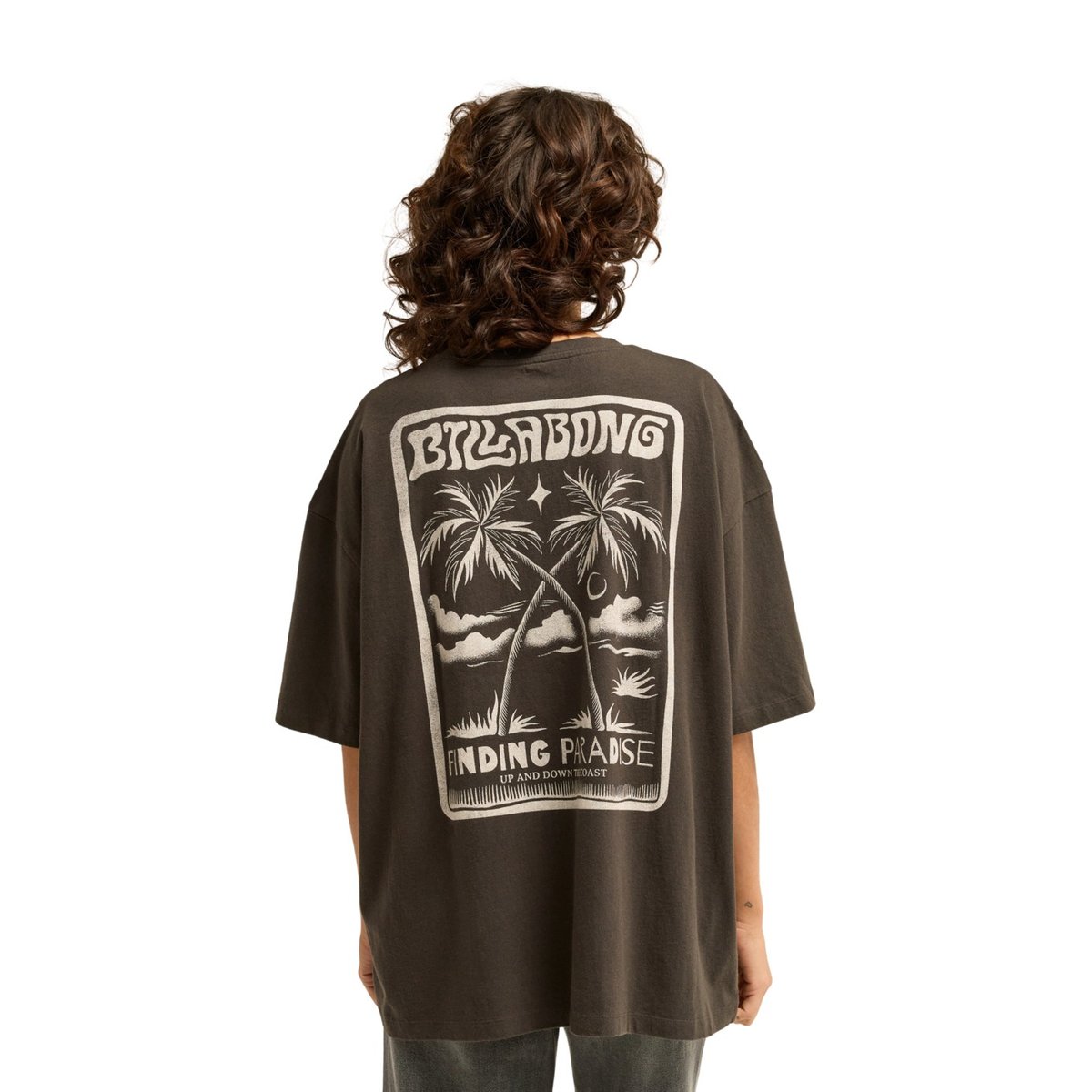 T-shirt oversize TROPICAL FILMORE noir off black, BILLABONG