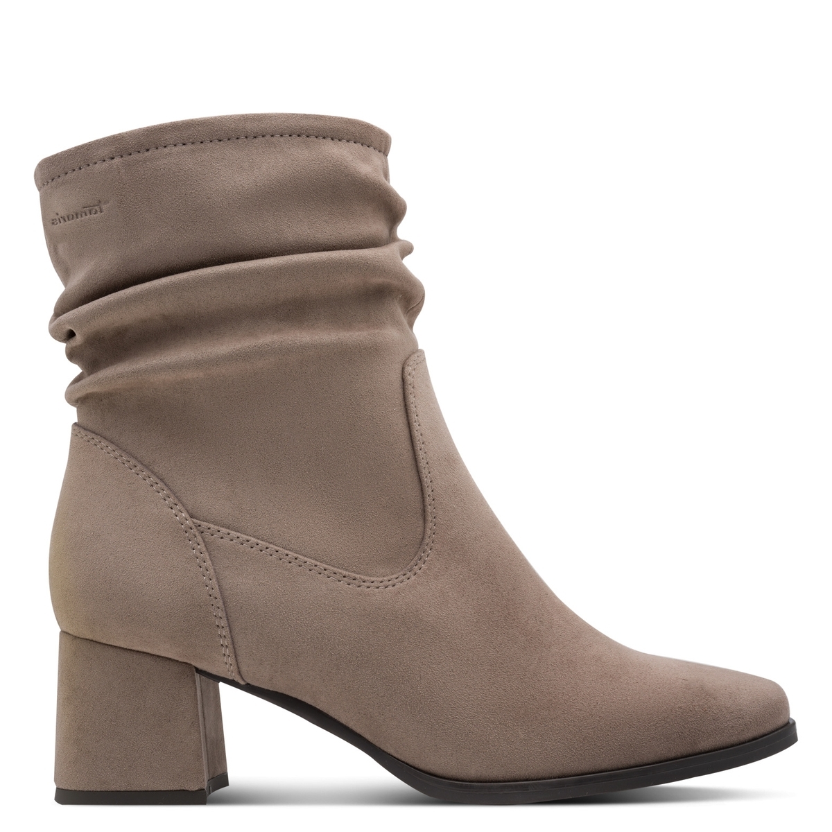 Bottine talon bloc gris, TAMARIS