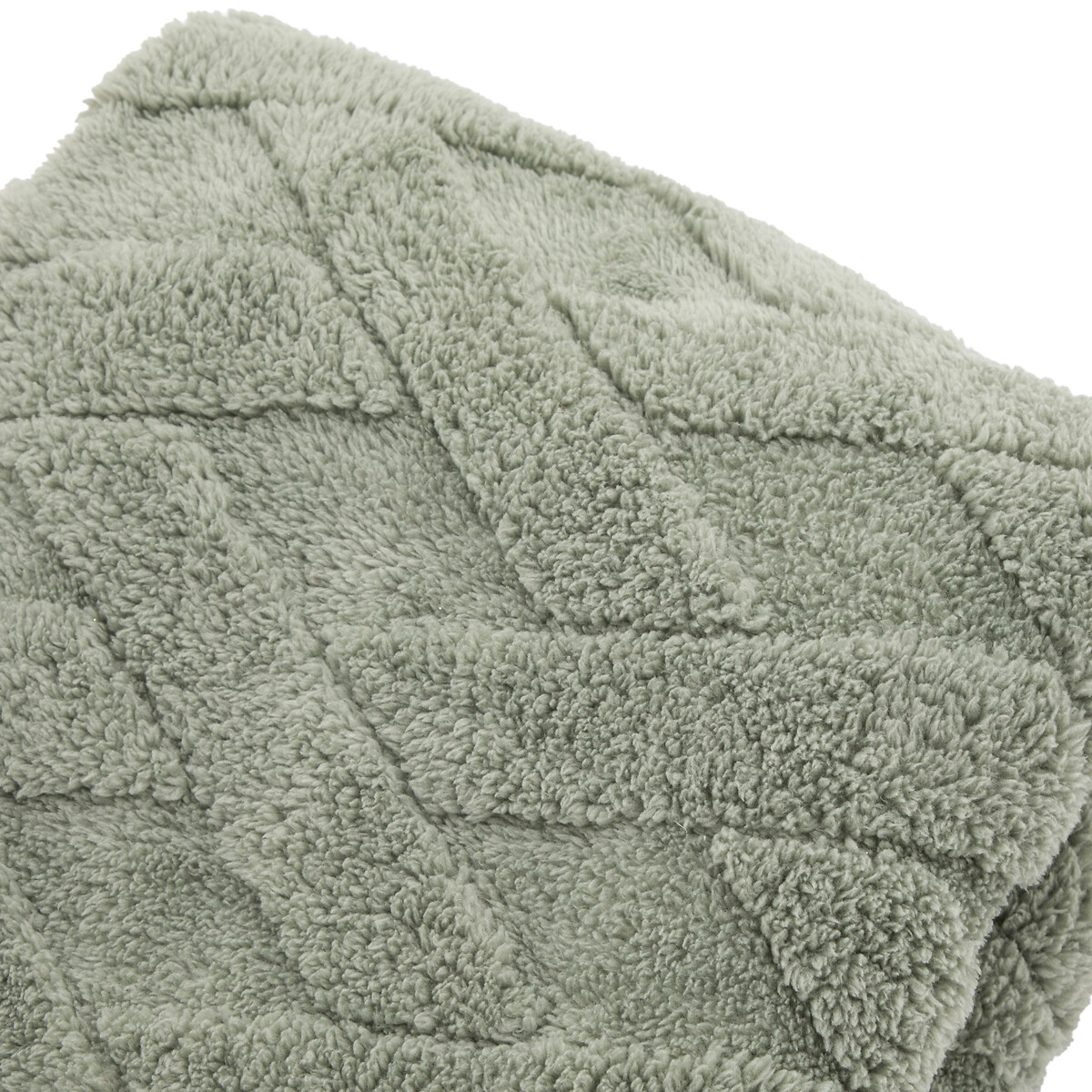 Green Cable Knit Throw green, SO'HOME