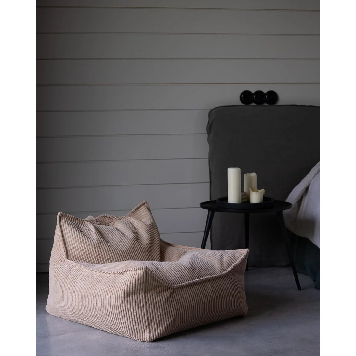 Fauteuil Pouf Enfant en Velours Côtelé brown sugar, WIGIWAMA