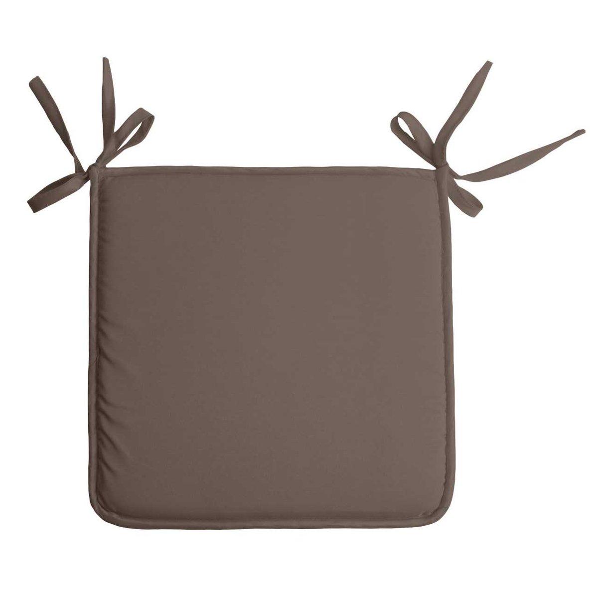 Galette de chaise unie aux multiples couleurs taupe, LOVELY CASA