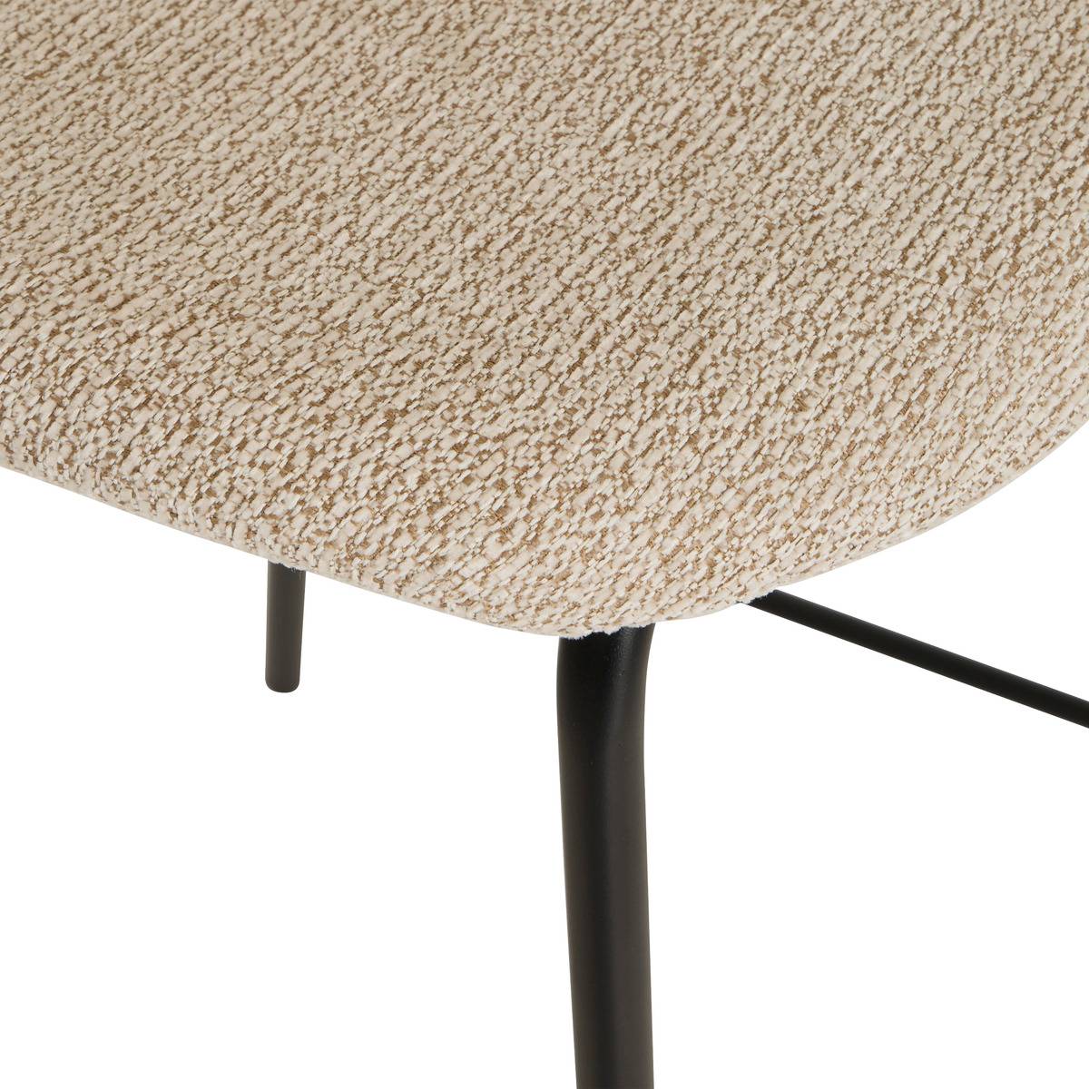 Lot de 2 tabourets de bar VLADI blanc, ATMOSPHERA