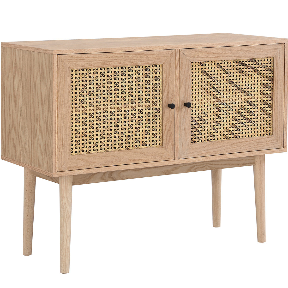 Buffet 2 portes en cannage et bois - EDEN naturel, HOMIFAB