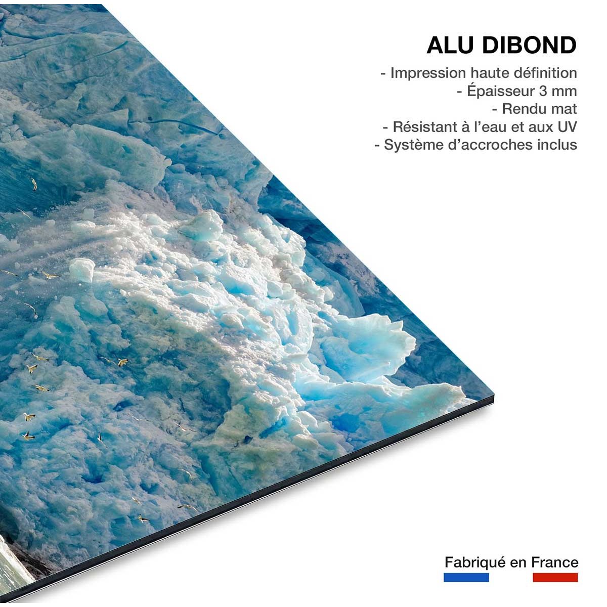 Tableau paysage iceberg tableau alu dibond, HEXOA