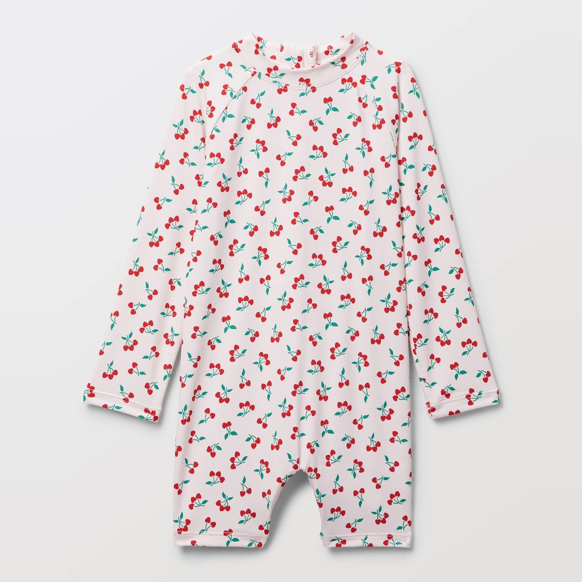 Maillot de bain combinaison manches longues imprimé poudre, BOUT'CHOU