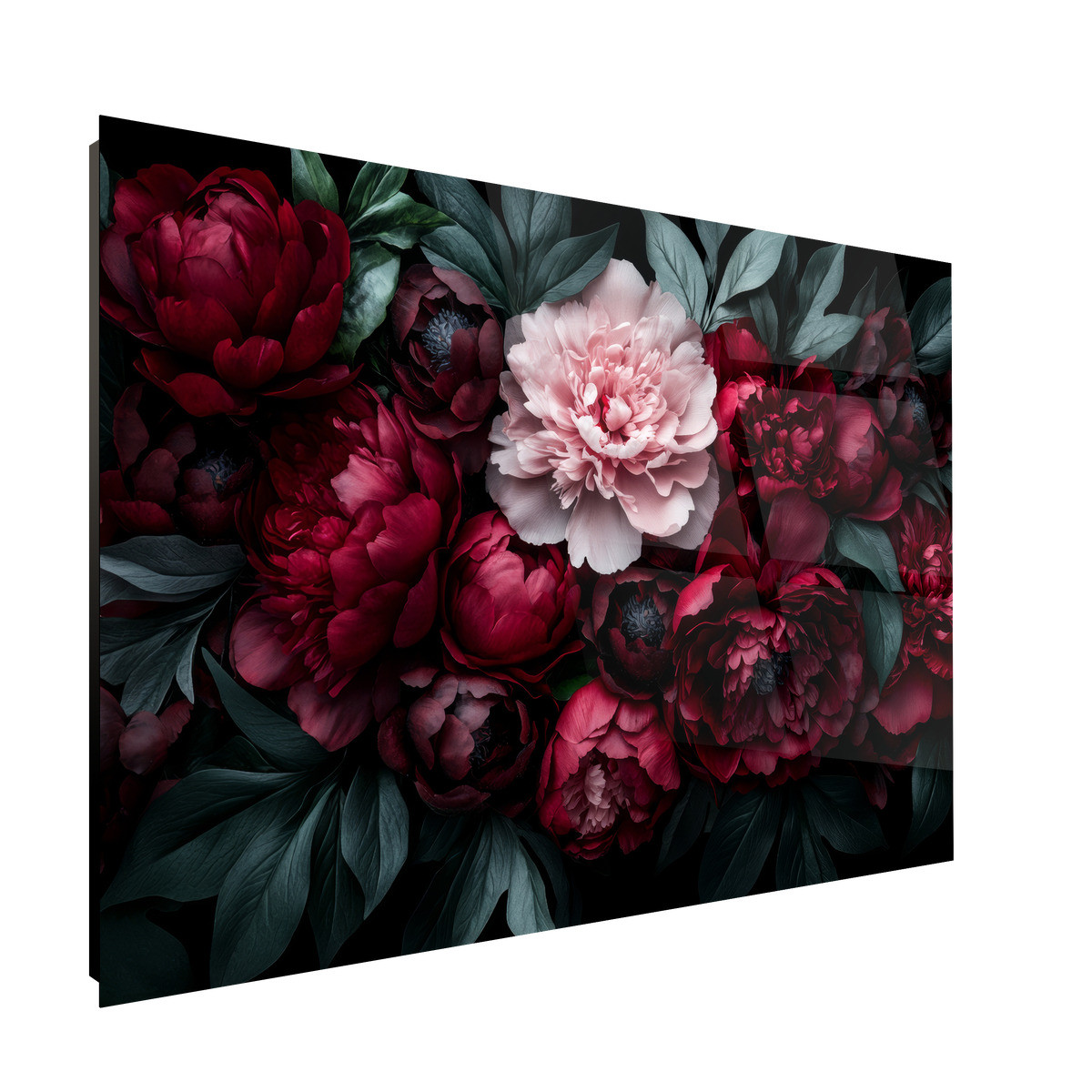 Tableau Sur Verre Synthétique Roses Élégantes CHARME ROMANTIQUE tableau en verre synthétique, CEANOTHE