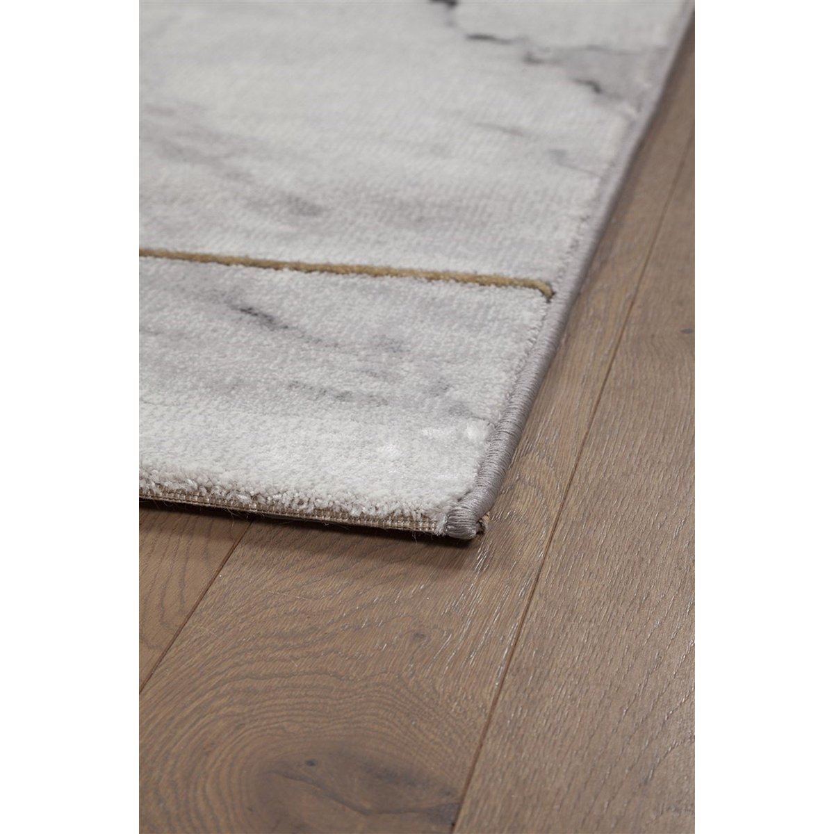 Tapis salon et chambre moderne tissé plat MARBELO gris, NOVATREND