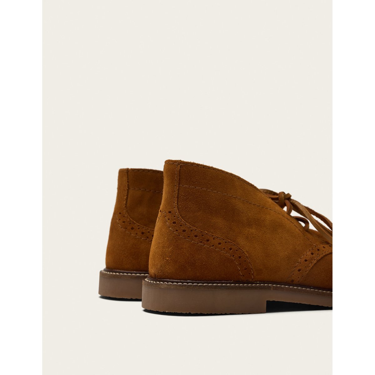 Bottines à lacets DEZI suède ambre, ODAJE