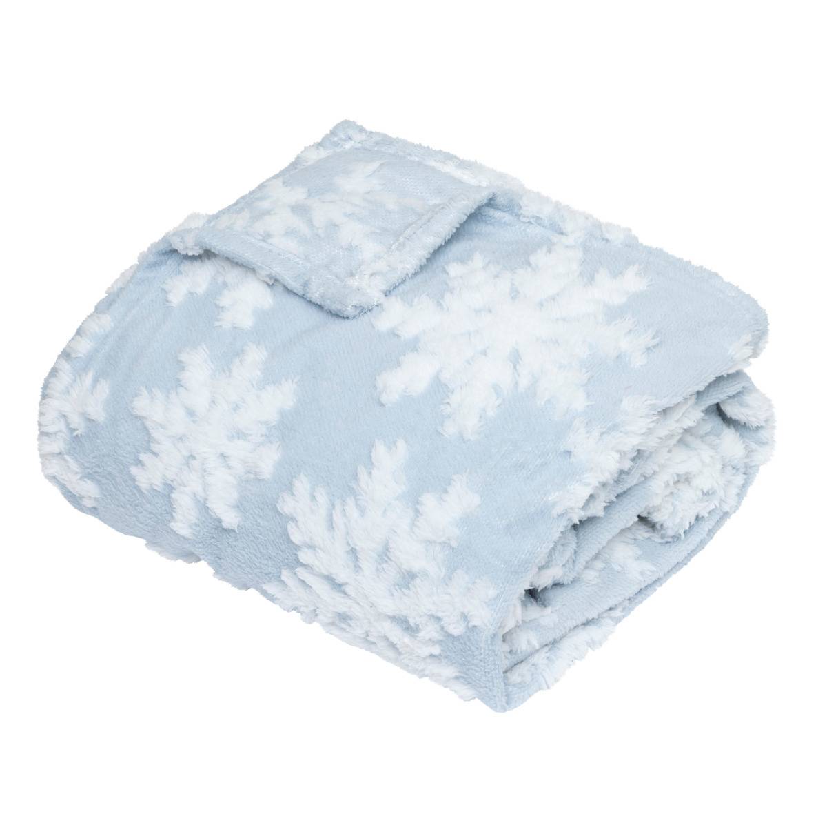 Plaid MALOU bleu, FEERIC LIGHTS & CHRISTMAS