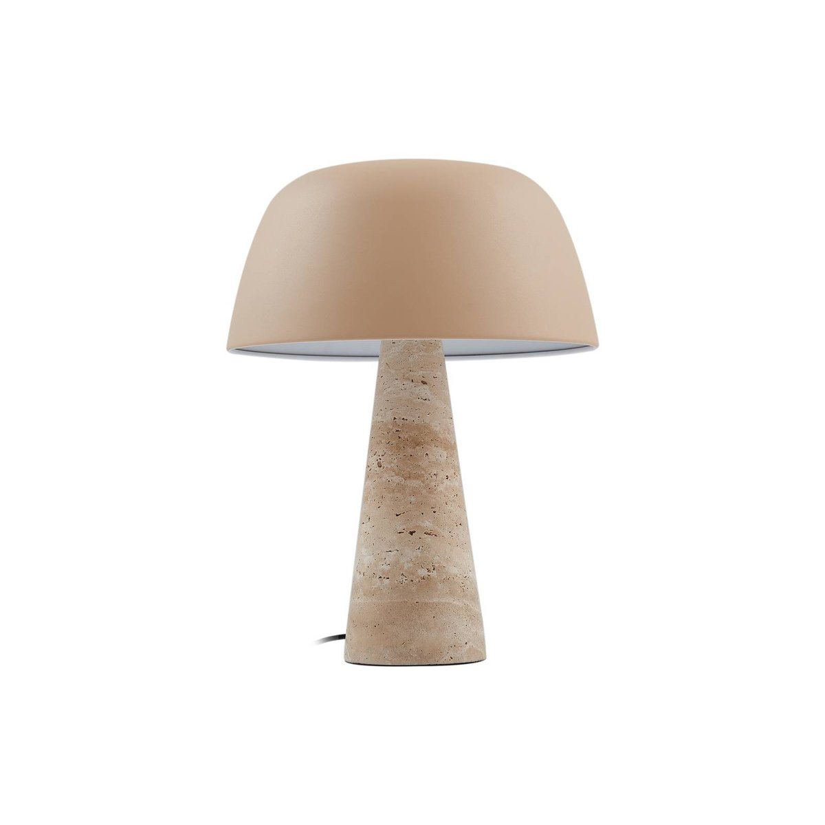 Lampe à poser en pierre moderne, Magritt beige, LINDBY