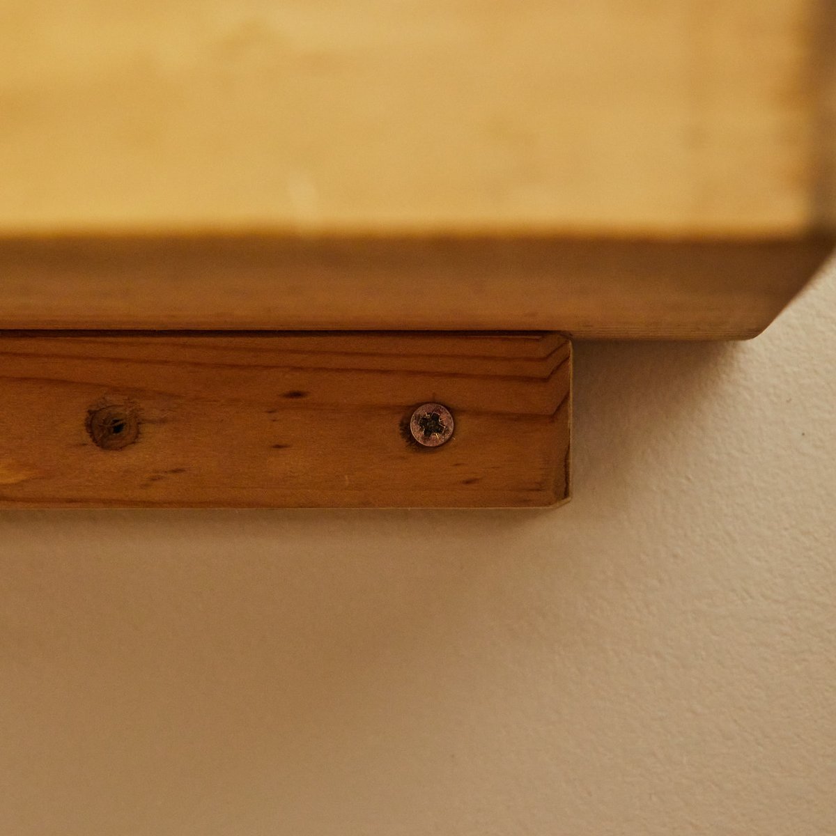 Table de chevet flottante bois massif recyclé marron - KAPUR marron, HANNUN