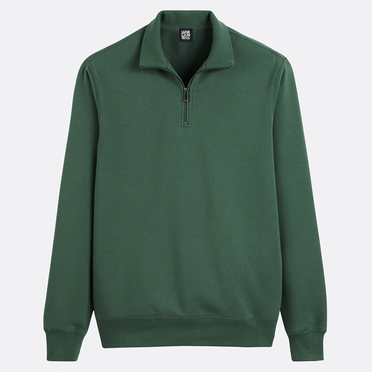 Sweat zippé col camionneur vert, LA REDOUTE COLLECTIONS