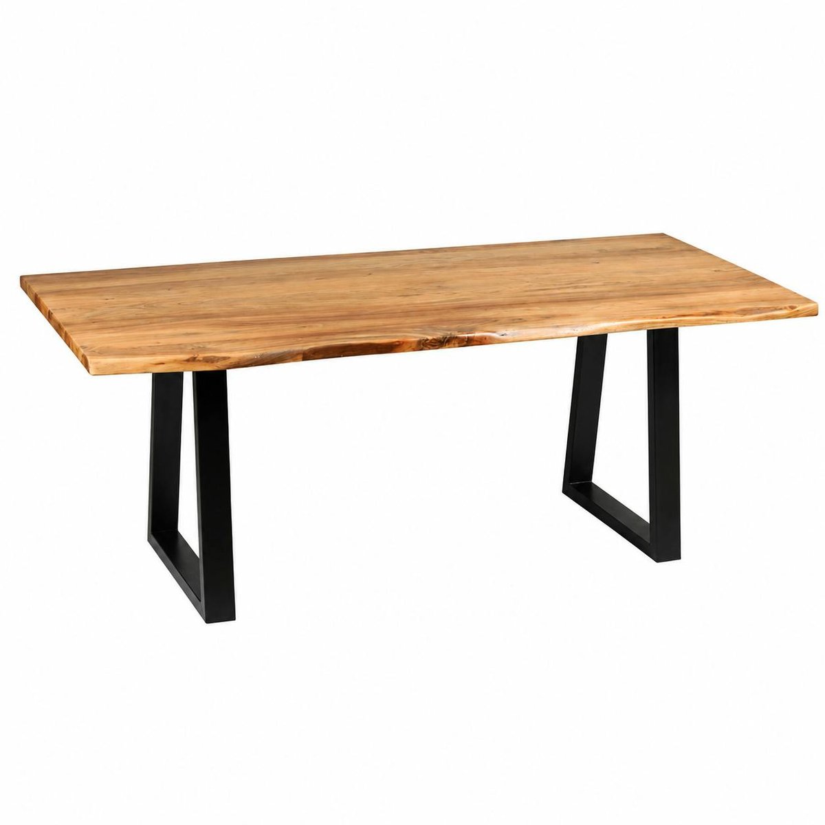 Table à manger bois d'acacia à bords naturels 200 cm CANYON bois naturel, PIER IMPORT