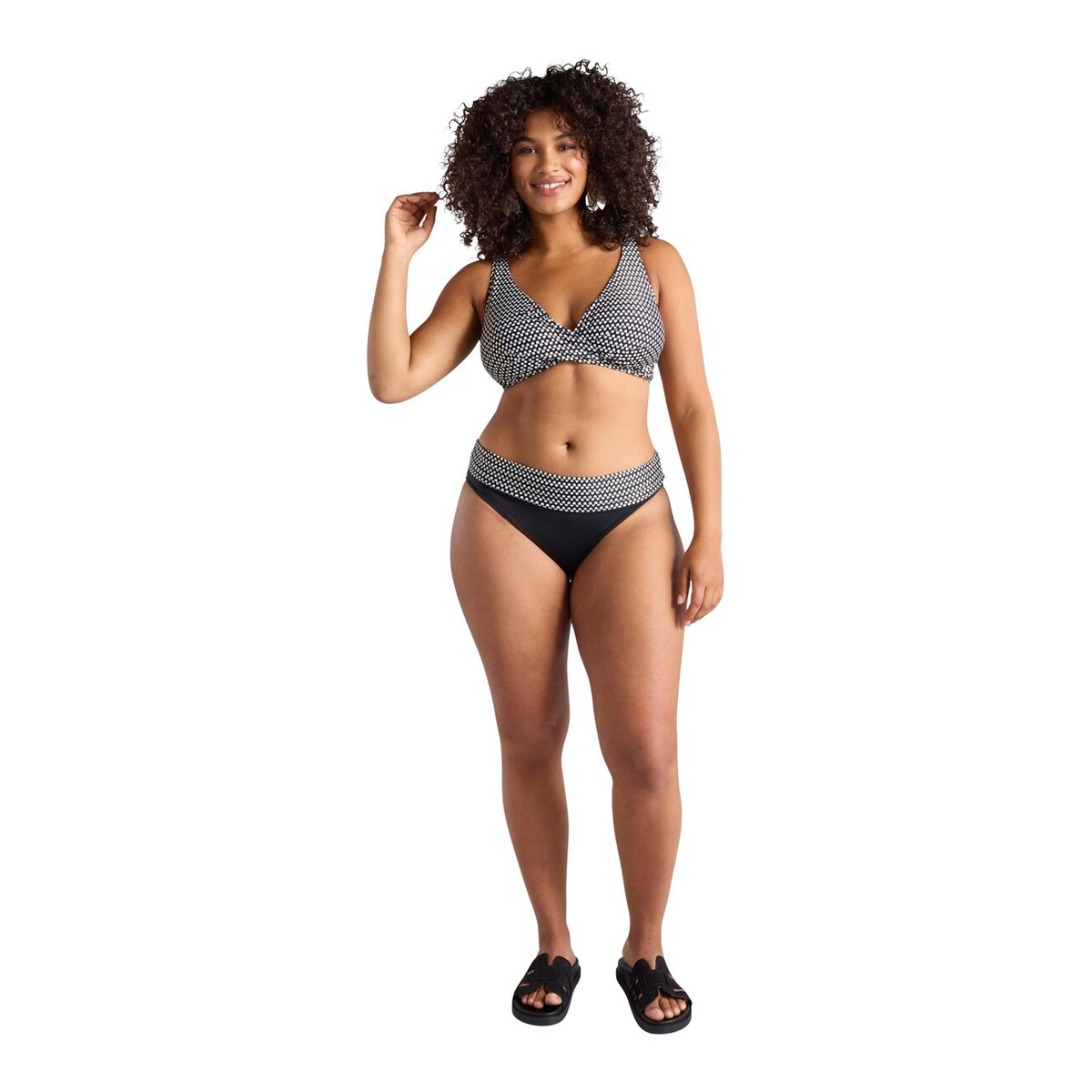 Bikini imprimé tribal noir, FIORELLA RUBINO