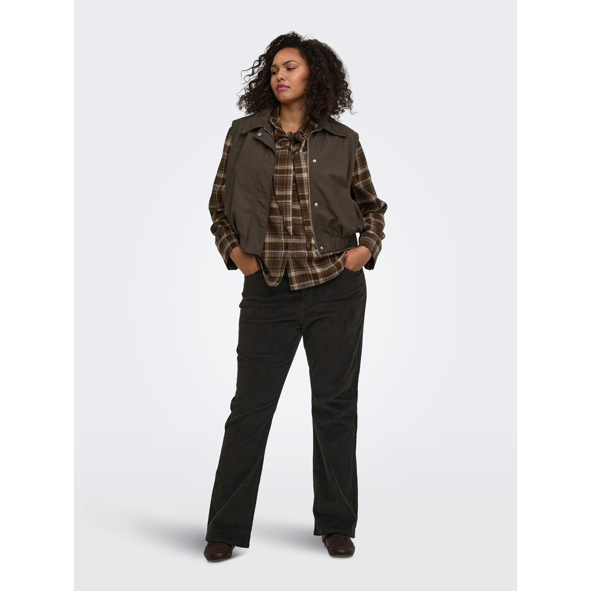 Pantalon black coffee, ONLY CARMAKOMA