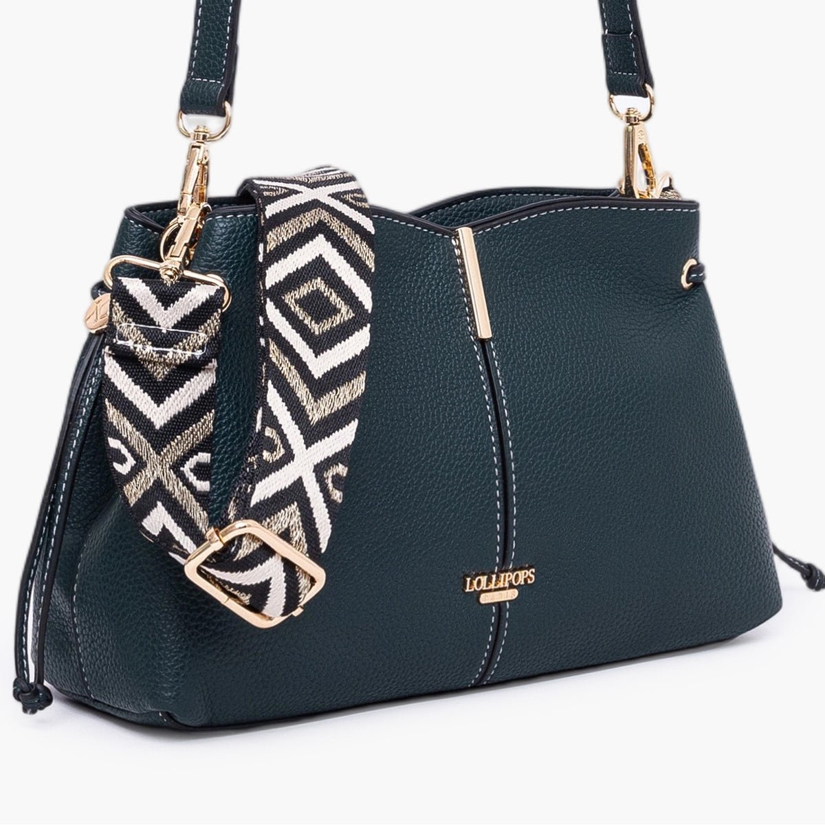 Sac multi poches foncé Taloum M doré,vert, LOLLIPOPS