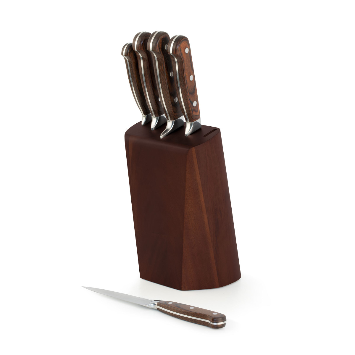 Bloc 5 couteaux de cuisine - VIRTUOSE marron, RICHARDSON SHEFFIELD