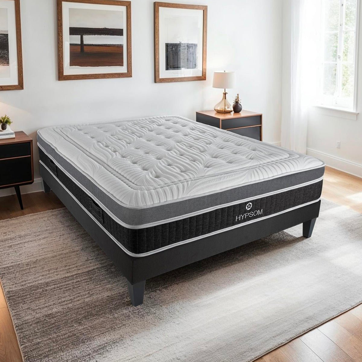 Matelas Mémoire de forme 22 cm ELEGANCE- HYPSOM blanc, BELLECOUR